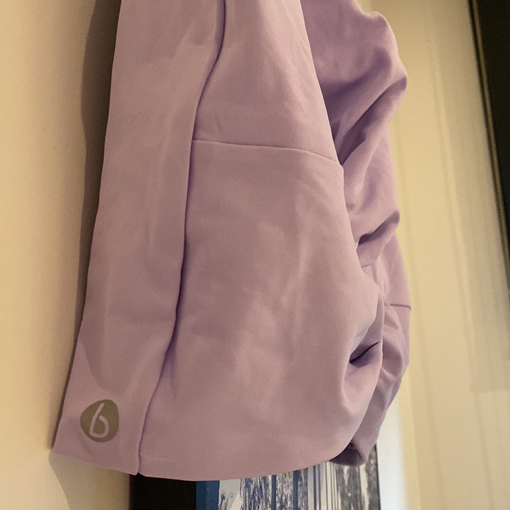 Lilac XL Sports Bra Cotton On Body Tie knot front detail - Picture 3 of 6
